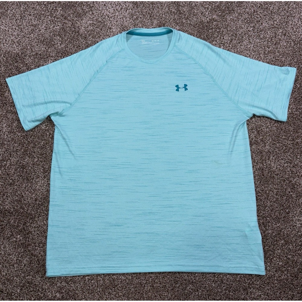 Under Armour Men's HeatGear Loose Fit Blue Lightweight Tee XL